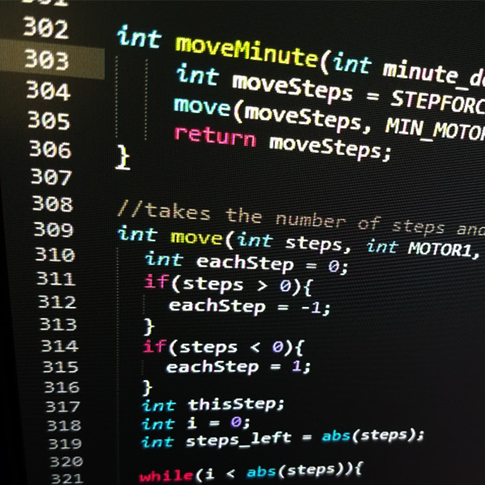 The code screenshot